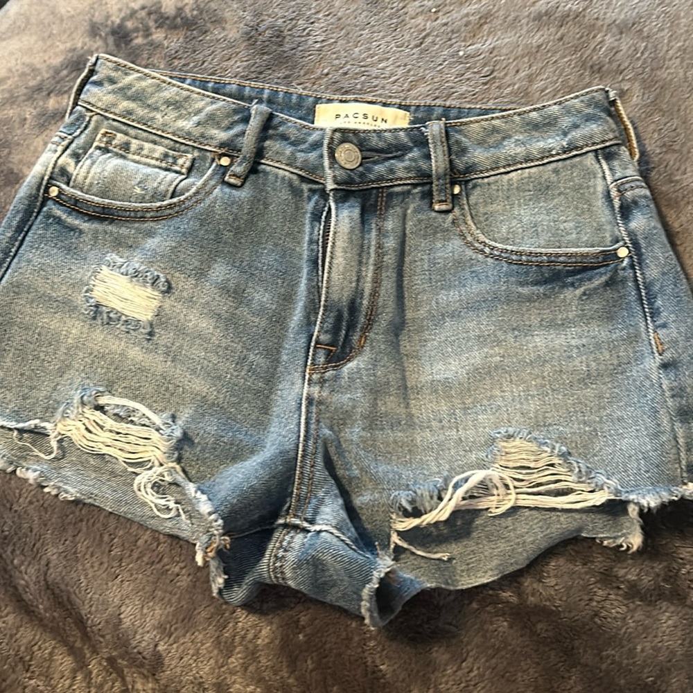 Pacsun light blue jeans shorts size 25